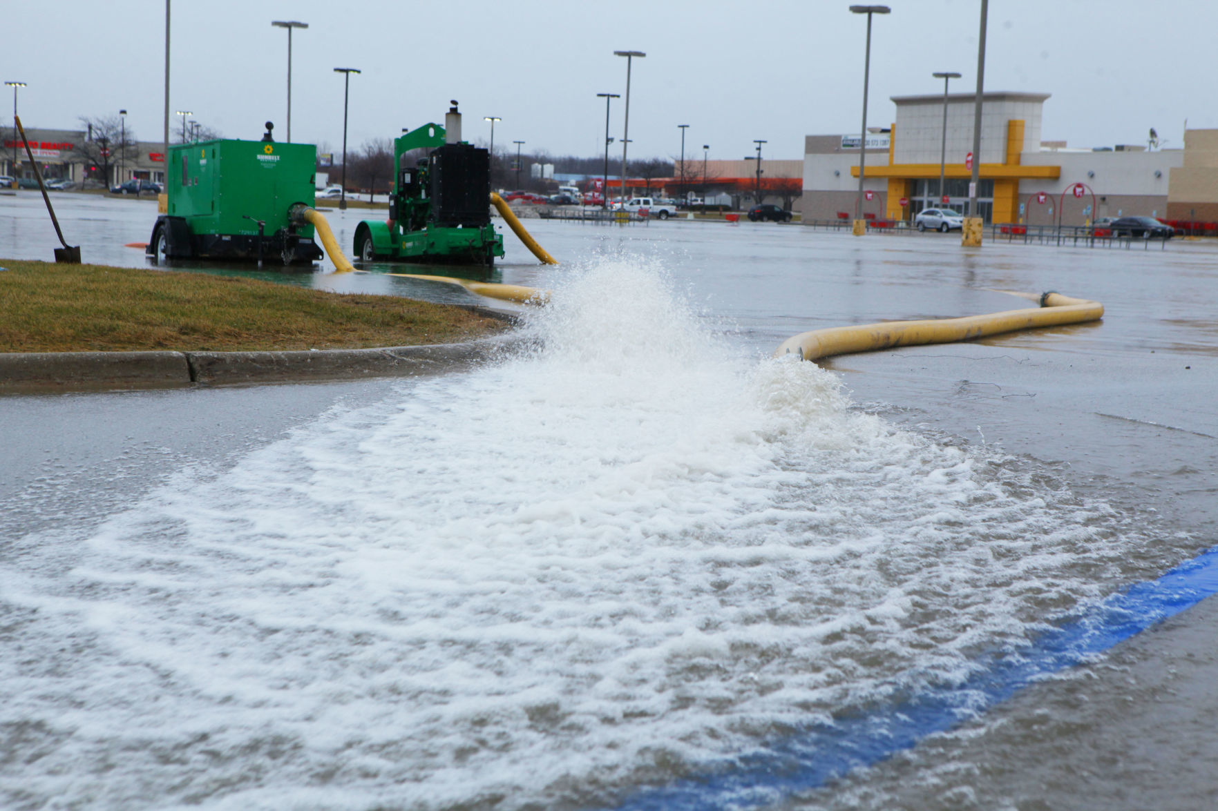 Flooded Target parking lot